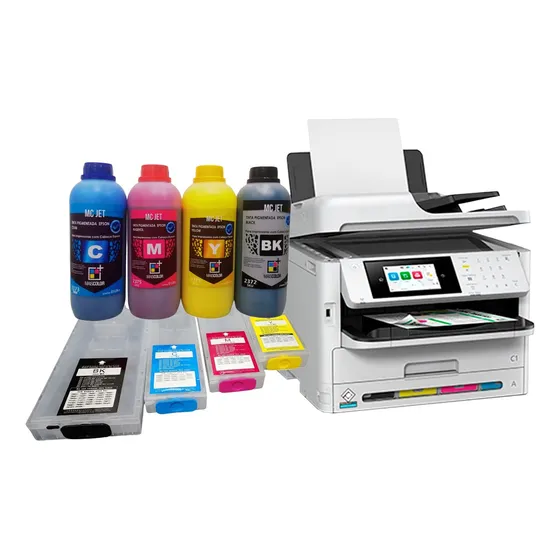 Epson Wf-c5810 Com Kit Bulk Interno + 4 Litros Tinta