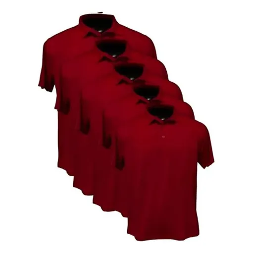 Kit5 Camisa Polo Lisa  Masculino Varias Cores