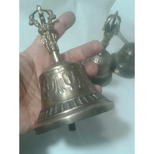 0020 Se Vende Campana Tibetana Original Tamaño Mediano