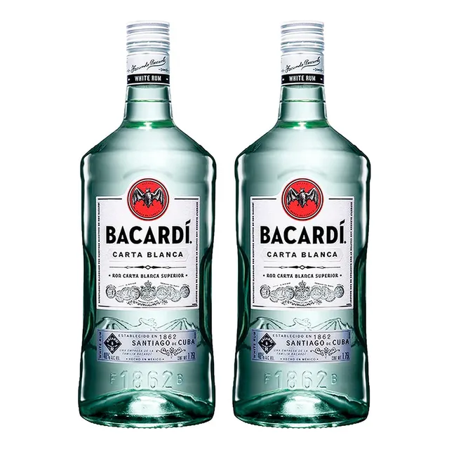 Pack 2 unidades Ron Carta Blanca 3.500 ml Bacardí