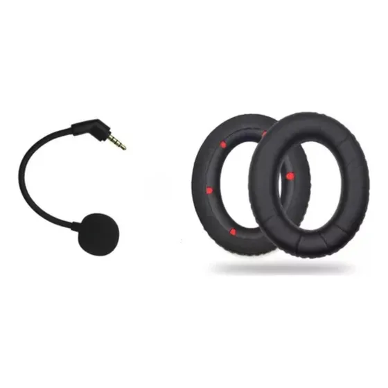 Microfone + Almofada Para Headset Hyperx Cloud Revolver 7.1