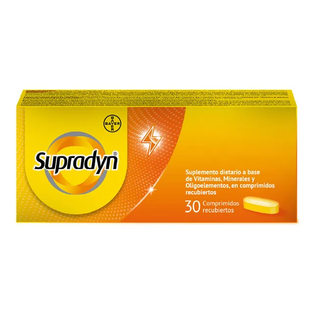 Suplemento Multivitaminico Supradyn 30 Comprimidos Laqueados