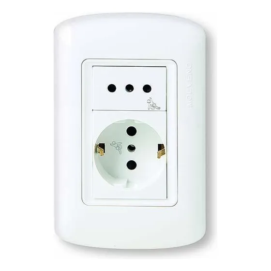 Plaqueta Atenea Plus 1 Schuko 1 Toma 3 En Linea