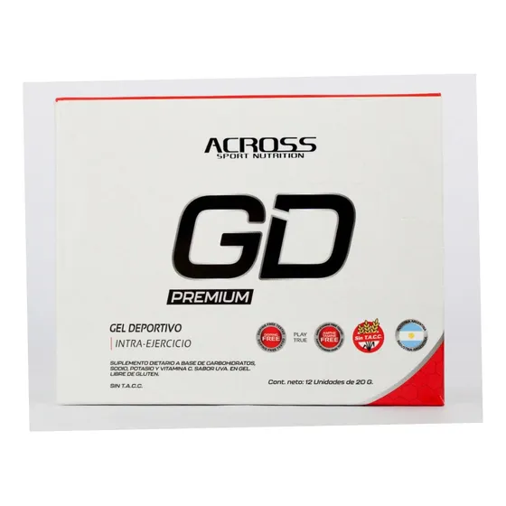 Gd Gel Deportivo Sin Cafeína Premium Across Suplemento 12uni