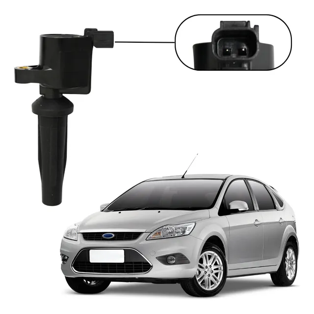 Bobina Ignição Ford Focus 2.0 C/ 2 Pinos Duratec 2003 A 2019