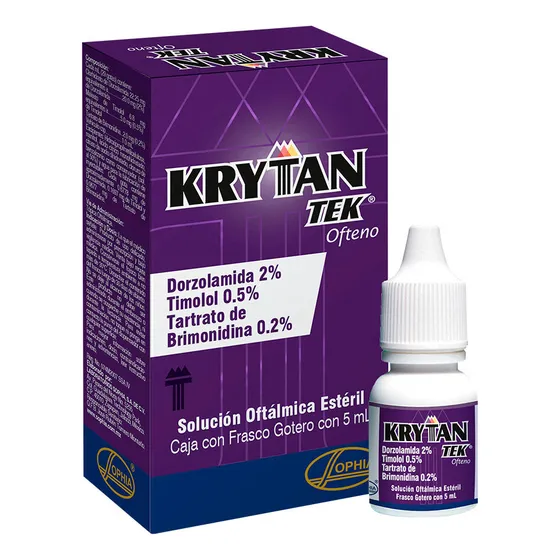 Krytantek Ofteno Solución 20/5/2 Mg, 1 Frasco Gotero 5 Ml