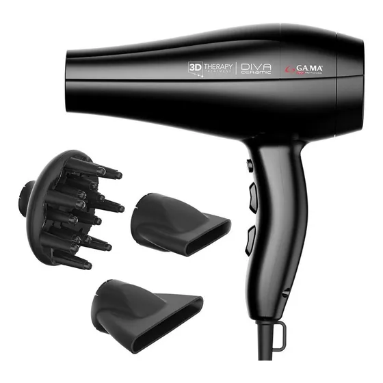 Secador de pelo GA.MA Italy Diva 3D Therapy negro 220V