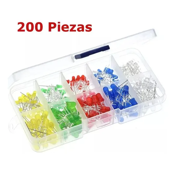 Diodos Emisor Leds Colores Surtidos 200pz