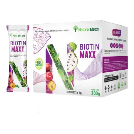 Suplemento Biotin Maxx 30 Sobres - Naturalmaxx (cabello Uña) Sin Sabor