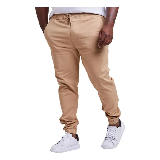 Calça Jogger Sarja Colorida Jeans Masculina Plus Size 