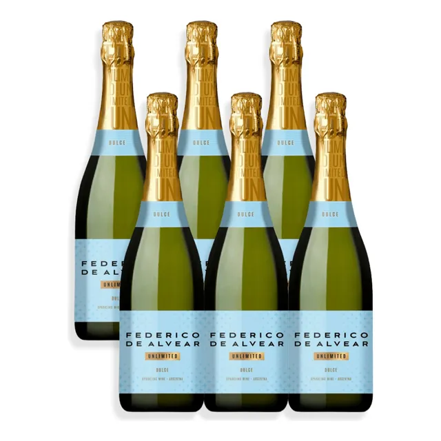 Federico De Alvear Espumante Blanco Dulce 750ml Caja X6u