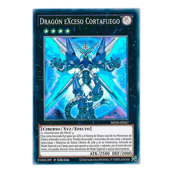 Yugi-oh! Firewall Exceed Dragon Mp20-en067 Super