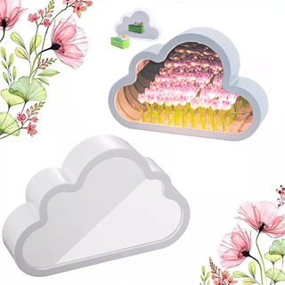 Lámpara De Noche Flor Nube Tulipanes Con Espejo Para Armar Lámpara De Noche Flor Nube Tulipanes Con Espejo Para Armar