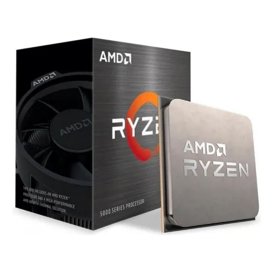 Procesador gamer AMD Ryzen 5 5600G 100-000000252 de 6 núcleos y 4.4GHz de frecuencia con gráfica integrada