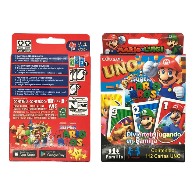 Juego De Cartas Uno Super Mario Bros - Juego De Mesa