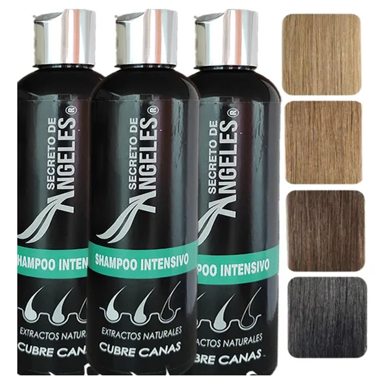 3 Shampoo Cubre Canas- 4 Tonos