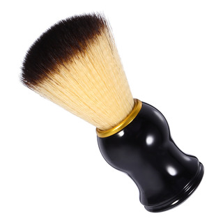 Escova De Madeira Para Barbear Com Espuma De Nylon Bicolor M Escova De Madeira Para Barbear Com Espuma De Nylon Bicolor M