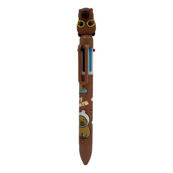 Lapicera Capybara Carpincho Multicolor Kawaii Varios Diseños