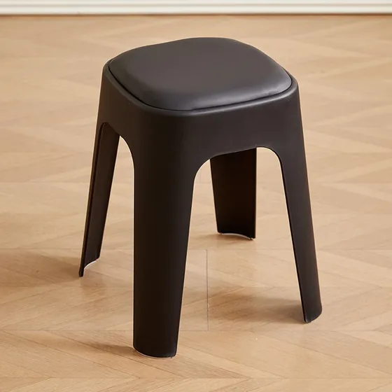 Banqueta Starway Home Deco Banqueta Plastico Acolchado X2 Acabado De La Estructura Mate Color Negro