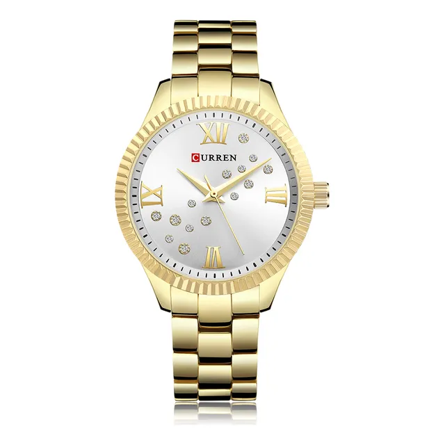 Reloj Casual De Cristal 9009 Para Mujer