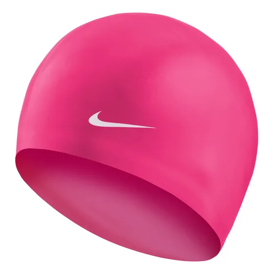 Gorro De Piscina Nike Solid Silicone Rosado Unisex Color Rosa Diseño de la tela Lisa Tamaño TU