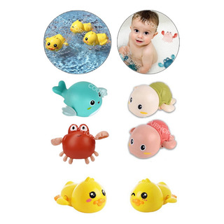 6 Juguetes De Baño Para Bebes,tortuga,pato,delfín,cangrejo 6 Juguetes De Baño Para Bebes,tortuga,pato,delfín,cangrejo