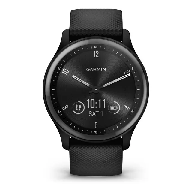 Reloj Smartwatch Vivomove Sport Garmin Anológico Inteligente Caja Menta Bisel Negro