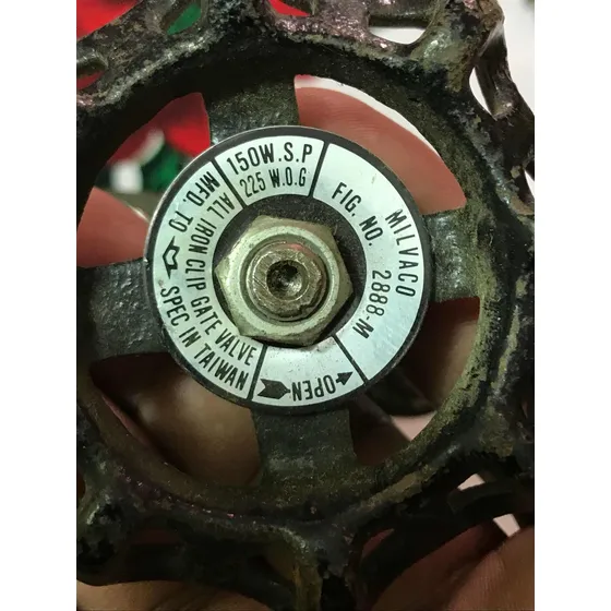 Válvula De Compuerta Roscada Tipo Clip 1 Para 150 Lbs