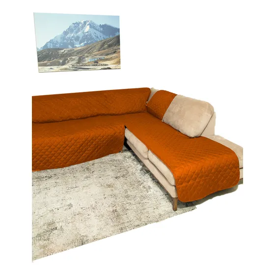 Cubre Salas Esquineras Protector Sofa Tipo L Doble Vista