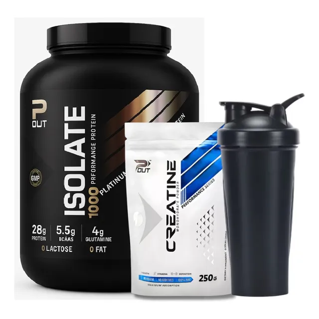 Pack P-out Isolate Hydrolized 2.3kg  & Creatina 250g