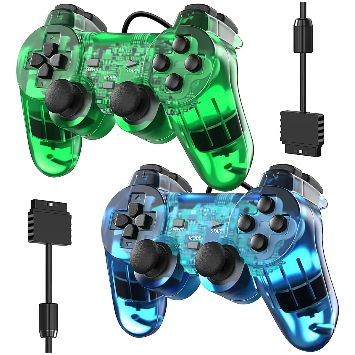 Controle Para Ps2 E Ps1 Video game Dualshock Joystick Manete Com Fio E Analógico - Crowley — foto 4
