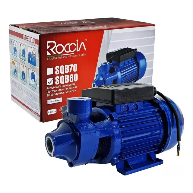 Bomba De Agua Periferica De 1hp 110v Marca Roccia