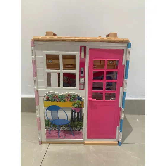 Casa Portátil Barbie Dos Pisos Original Matel 