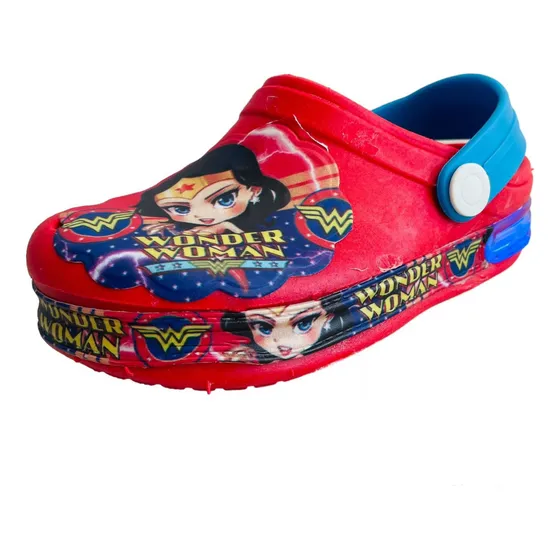 Babuche Infantil Papete Menina Com Led Personagens Novidade
