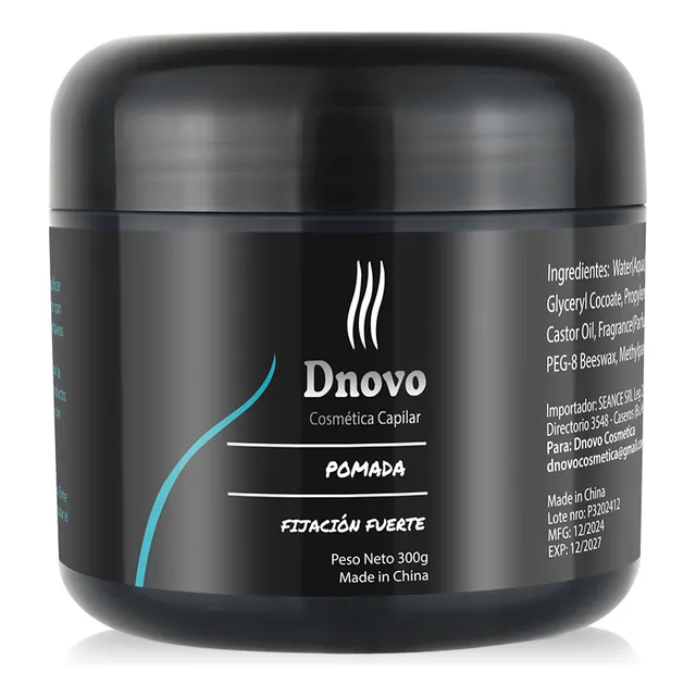 Dnovo Pomada Fijacion Fuerte 300 Gramos Peinado Gel Trenzas