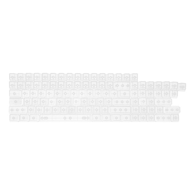 (1 Conjunto) 108 Key Abs Blank Keycap - Cor Transparente (1 Conjunto) 108 Key Abs Blank Keycap - Cor Transparente