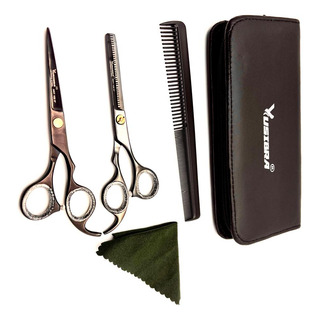 Kit Estuche De Tijeras Corte De Cabello Profesional 3 Pzs Kit Estuche De Tijeras Corte De Cabello Profesional 3 Pzs