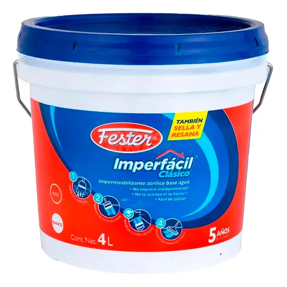 Impermeabilizante 5 Años Blanco 4l I Fester 1627926/2503493