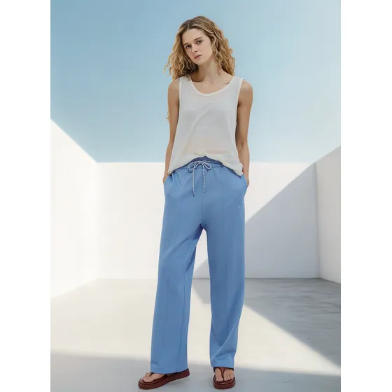 Calça Feminina 1990 Cintura Alta Com Faixa Hering