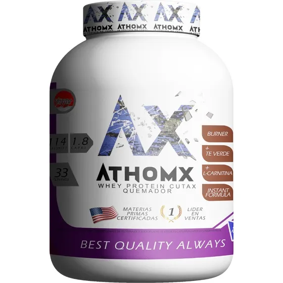 Whey Protein Cutax 1kg Con Quemador Grasas Carnitina Athomx