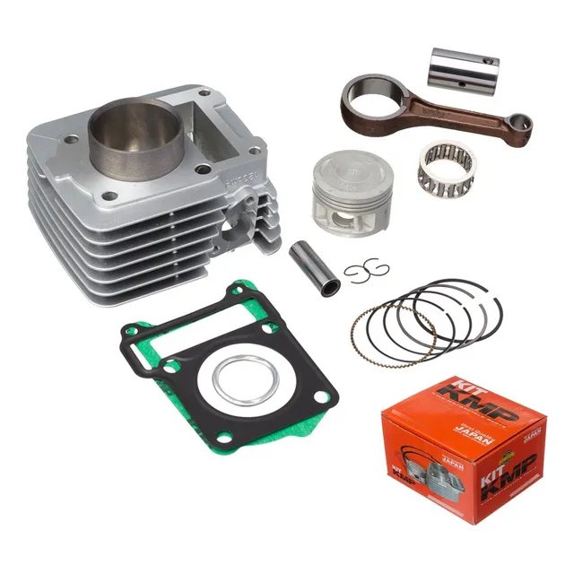 Kit Cilindro Pistao Biela Junta Anel Ybr 125 Factor 00/16