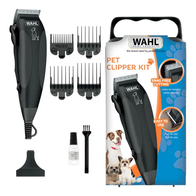 Maquina De Cortar Pelo Wahl Para Mascotas Pet Clipper Kit Color Negro