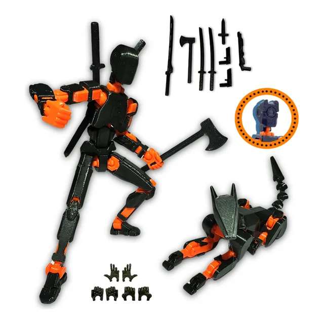 Maniqui Muñeco Articulado Dummy 13 + Perro + Accesorios 3d