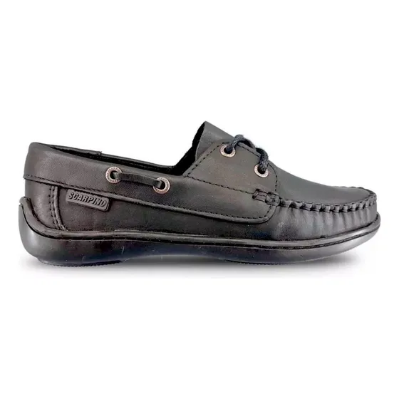 Zapato Nautico Scarpino Cuero Escolar Clásico Mocasin Cordon
