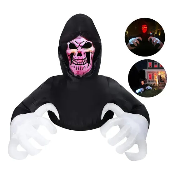 210cm Fantasma Terror Inflable De Decoración De Halloween