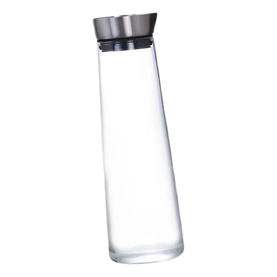 . Jarro De Água Fria Garrafa De Água De Vidro Com Tampa 1,5l