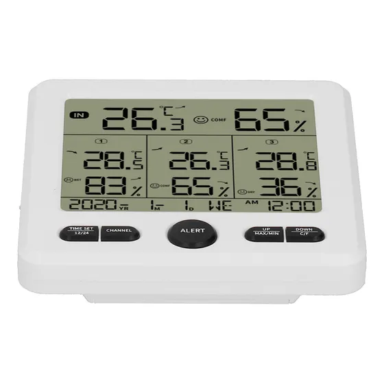 * Termómetro E Higrómetro Inalámbrico Ts6210 3 En 1 Para