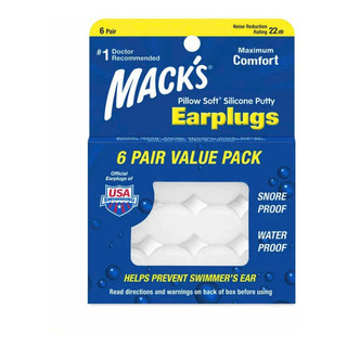 Tapones Para Oídos Silicona Suave Moldeable Macks 6 Pares Tapones Para Oídos Silicona Suave Moldeable Macks 6 Pares