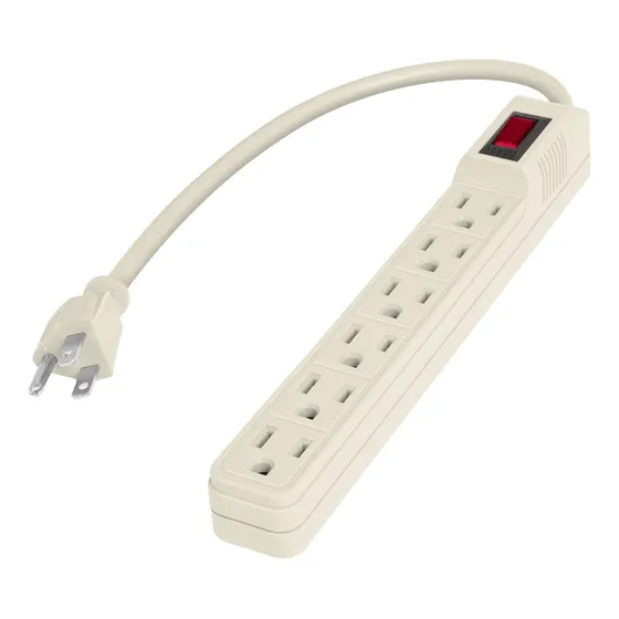 Regleta De 6 Toma Polarizada Voltech (47188)