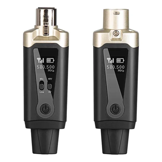 Sistema De Microfone Sem Fio Xlr Mic Converter Adapter Autom